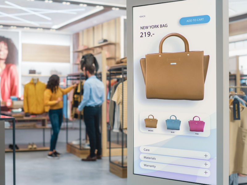 Digital signage solutions for retail supply chain