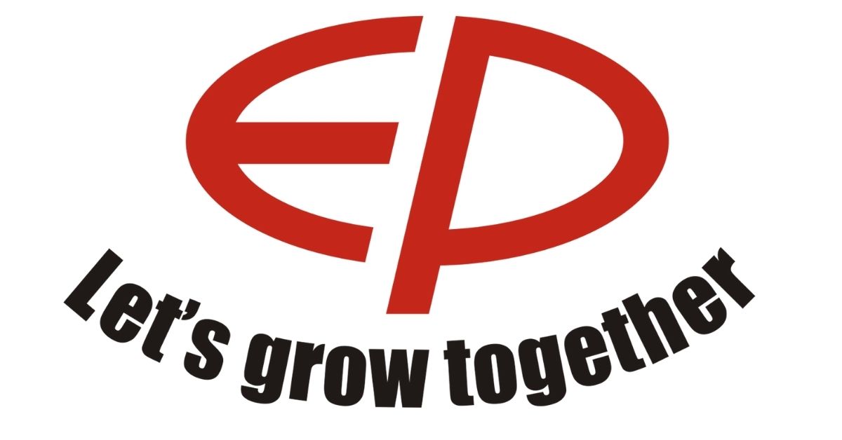 EP Equipment logo with the words 'let's grow together'