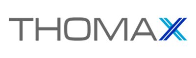 The logo for Thomax