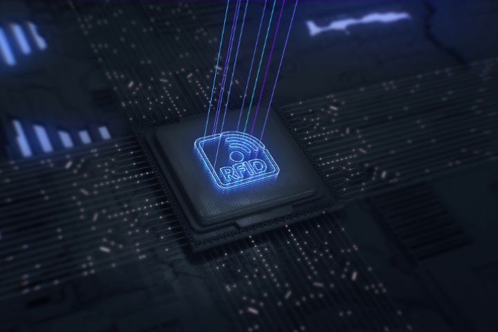 Icon saying RFID